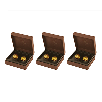 chocolate with edible gold - small box